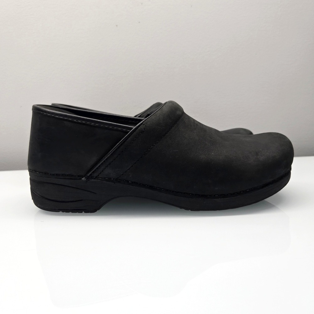 Dansko XP 2.0 Clogs Men 13 EU 46 Black Nubuck Leather Slip Resistant Work Shoes